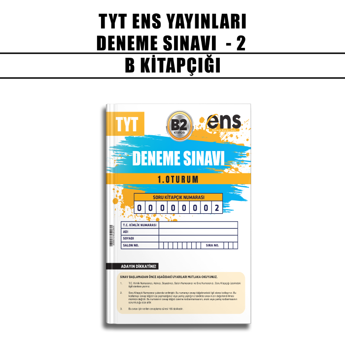 ENS YAYIN TYT DENEME SINAVI 2-B - 2024